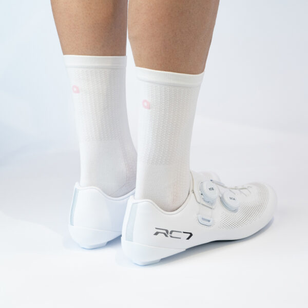 Skarpetki rowerowe AVANTAGE Pure White PRO Pink